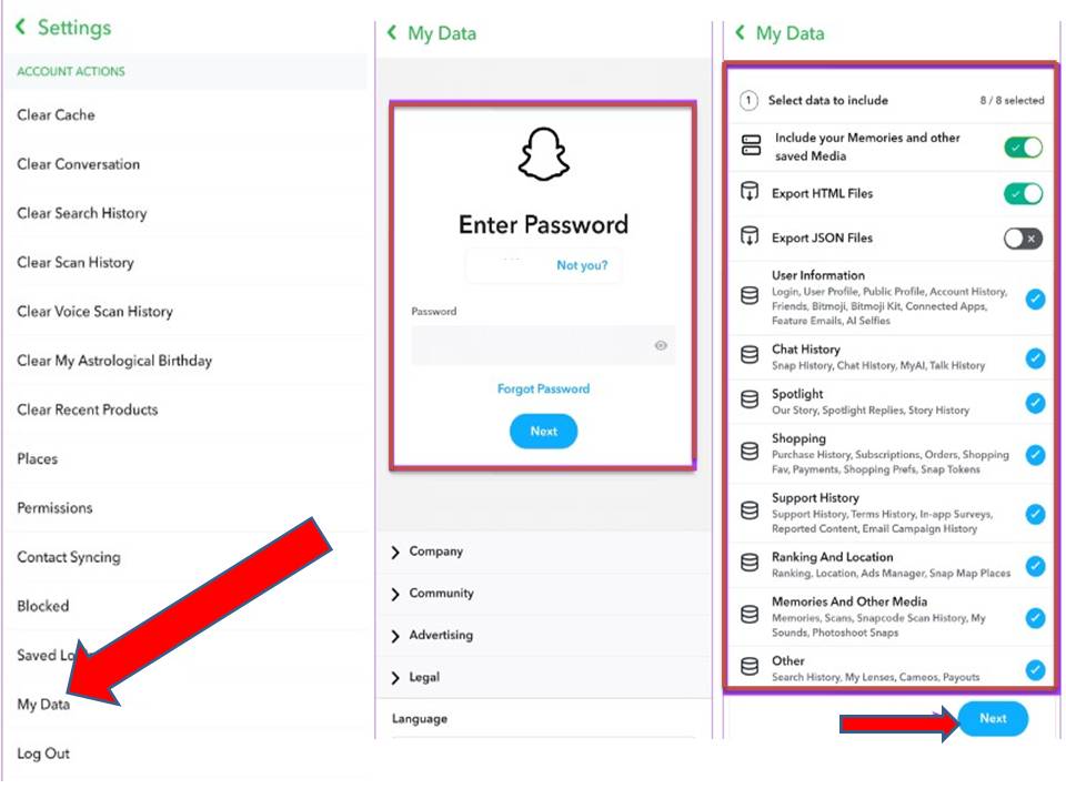 Recover Deleted Snapchat Memories