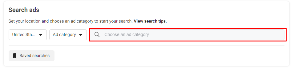 View Competitors’ Display Ads On Facebook - search ads