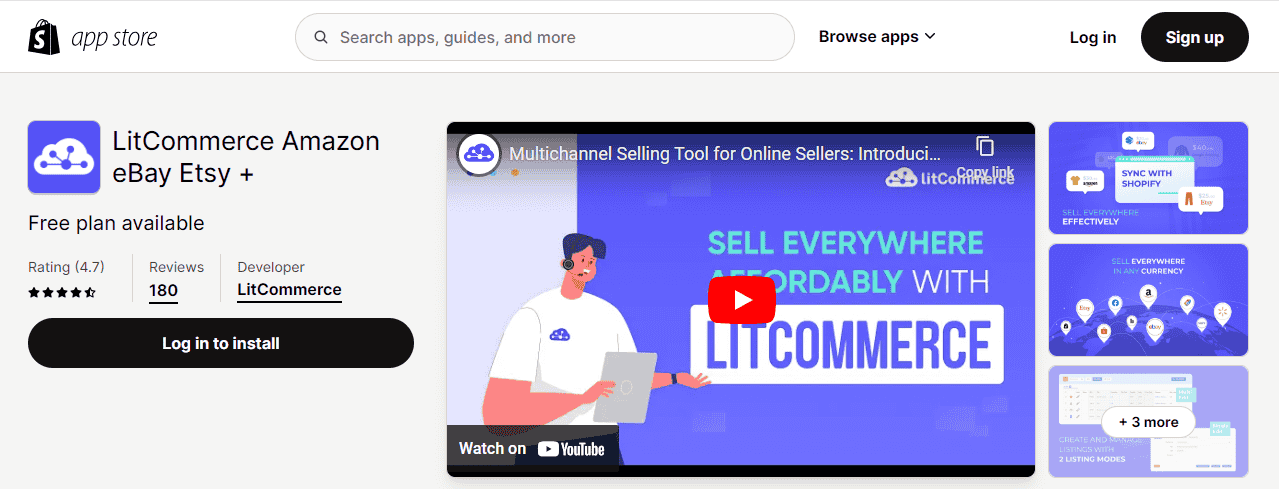 LitCommerce Amazon eBay Etsy +
